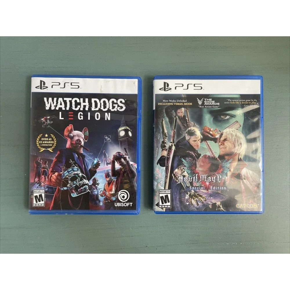 Ps5 Game Lot Watch Dog Leigon--Devil May Cry 5 Special Edition